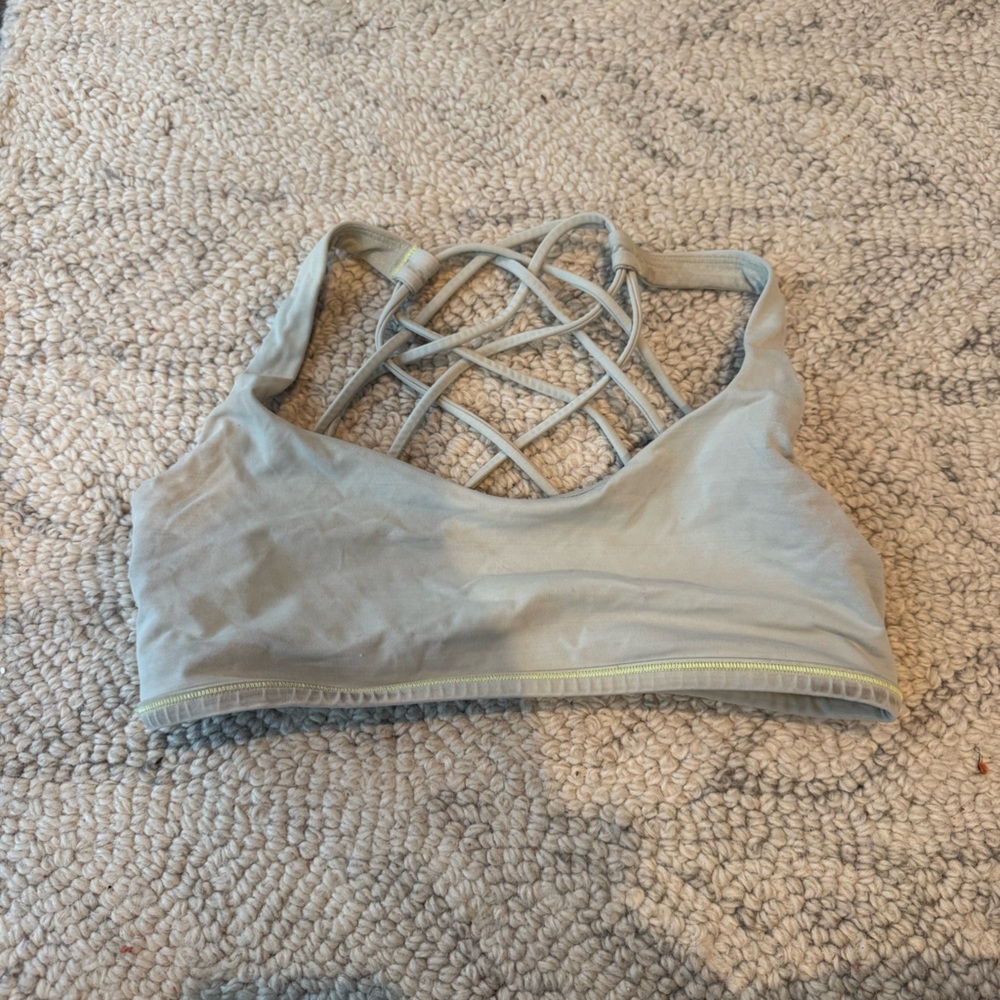 Yellow lululemon free to be bra